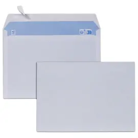 500 enveloppes blanches 162x229 mm 80g bande silicon&eacute;e 