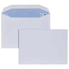 500 enveloppes MSPA blanches 162x229 80 g fermeture gomm&eacute;e 