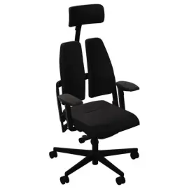 Si&egrave;ge DUO BACK ergonomique synchrone noir 