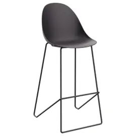 2 chaises hautes VOID pi&eacute;tement luge noir 