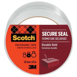 Ruban d'emballage Scotch&reg;  SECURE SEAL50 mm x 50 m Transparent 