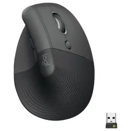 Souris ergonomique LIFT droitier Logitech gris fonc&eacute; - For Business 