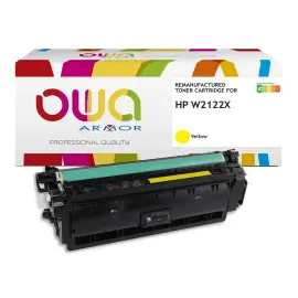 Toner &eacute;quivalent HP W2122X - Jaune - Owa 
