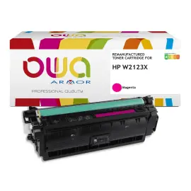 Toner &eacute;quivalent HP W2123X - Magenta - Owa 