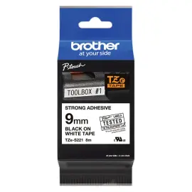Brother ruban TZe-S221 cassette 9 mm noir / blanc 