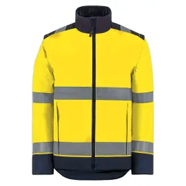 Gilet jaune haute visibilit&eacute; E-VISION - Label GRS - Taille XL - T2S 