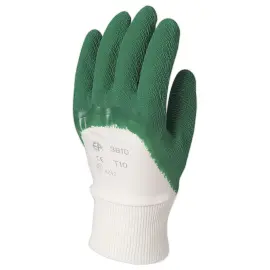 12 Gants enduits en cr&ecirc;pe ERGOS - Antid&eacute;rapants - Taille 9 - RG 