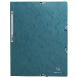 Chemise &eacute;lastiques 3 rabats Skandi - bleu pacifique - EXACOMPTA 