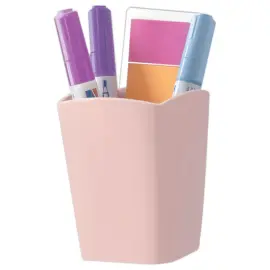 Pot &agrave; crayons magn&eacute;tique rose poudr&eacute; 