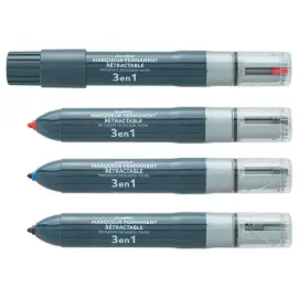 Marqueur permanent multicolore JUVENILIA 3 en 1 