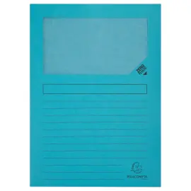 100 Pochettes coins A4 en papier 100% recycl&eacute; - Forever Exacompta 