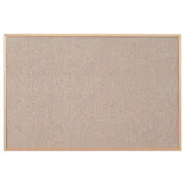 Tableau tissus gris cadre bois 60 x 90cm 