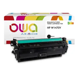 Toner &eacute;quivalent HP W1470Y 42K - Noir - Owa 