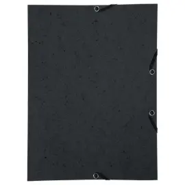 10 Chemise &agrave; &eacute;lastique sans rabat carte 350g - Noir 