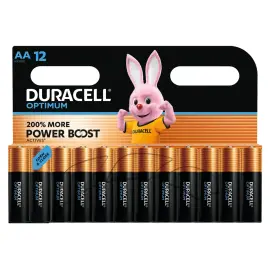 12 DURACELL OPTIMUM AA x12 