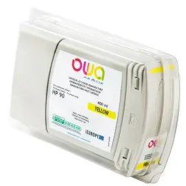 Cartouche pour traceurs HP90 400 ml - Jaune - Owa 