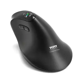 Souris sans fil - Ergonomique - Bluetooth - Noir - Port Connect 