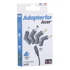 4 embouts chargeurs USB-C - Compatibles ACER - T'nB 