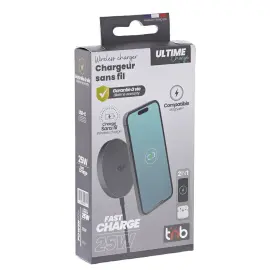 Chargeur &agrave; induction - 25W - Noir - T'nB 