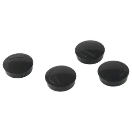 4 Aimants ronds - &Oslash; 32 mm - Noir 
