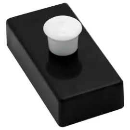 4 Aimants rectangulaires &agrave; bouton 27x14 mm 