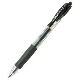 Stylo encre gel r&eacute;tractable et rechargeable G-2 - Noir - PILOT 