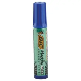 Mini marqueur Marking Onix 1481 - Permanent - Pointe biseau - Bleu - BIC 