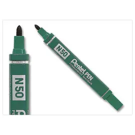 Marqueur permanent N50 - Pointe ogive - Vert- PENTEL 
