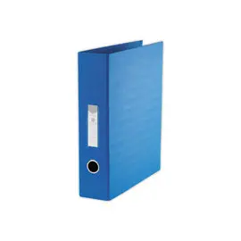 Classeur en PVC bleu anneaux en D - Dos 8cm - Anneaux &Oslash;50mm - FIDUCIAL 