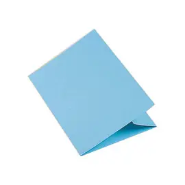 50 Chemises &agrave; rabat lat&eacute;ral 210 g - Bleu - EXACOMPTA 