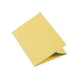 50 Chemises &agrave; rabat lat&eacute;ral 210 g - Jaune - EXACOMPTA 