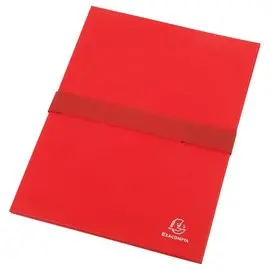 Chemise &agrave; sangle scratch et rabat Balacron - Rouge - EXACOMPTA 