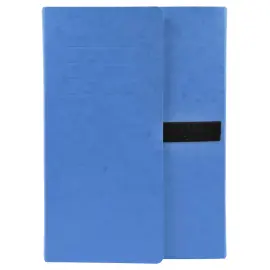 Pochette d'archivage Jumbo 4 rabats et velcro Fast - Bleu clair - Exacompta 