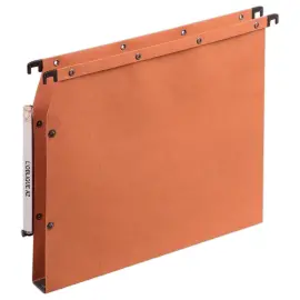 25 Dossiers suspendus &agrave; pressions - Pour armoires - Fond 30 mm - Orange - ELBA 