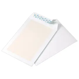 25 Pochettes avec dos renforc&eacute; en carton 120g - 229 x 324 mm - Papier blanc 