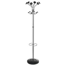 Portemanteau Chromy - 6 doubles pat&egrave;res - Chrom&eacute; - ALBA 
