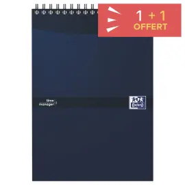 Bloc Task Manager - A5 - 140 pages - Bleu marine - OXFORD 