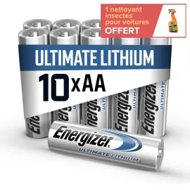20 Piles lithium Ultimate LR6 (AA) - Energizer 