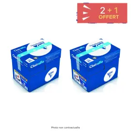 10 Ramettes papier soit 2 500 feuilles A4 Clairalfa + 5 ramettes offertes- 80g - Clairefontaine 