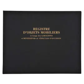 Registre 24x32cm Objets mobiliers - Sp&eacute;cial garagistes 100 pages - EXACOMPTA 
