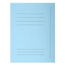Paquet 50 chemises imprim&eacute;es 3 rabats SUPER 210 - 24x32cm - Bleu clair - EXACOMPTA 