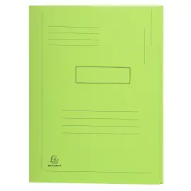 Chemise imprim&eacute;e &agrave; 2 rabats Forever&reg; 290g/m&sup2; - 24x32cm - Vert vif - EXACOMPTA 