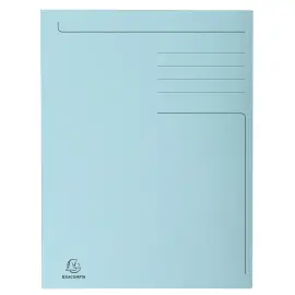 Chemise imprim&eacute;e 3 rabats Forever&reg; 280gm&sup2; - Folio - Bleu clair - EXACOMPTA 