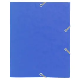 Chemise &agrave; &eacute;lastique 3 rabats carte lustr&eacute;e 400gm&sup2; - format scolaire 17x22cm - Couleurs assorties - EXACOMPTA 