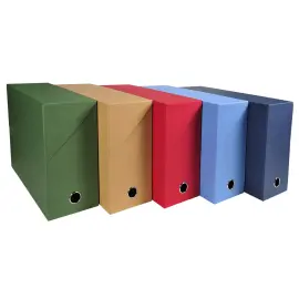 Bo&icirc;te transfert Dos 120 mm papier toil&eacute; - Couleurs assorties - Exacompta 