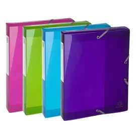 Boite de classement en polypropyl&egrave;ne Dos 40mm Iderama PP - A4 - Couleurs assorties - EXACOMPTA 