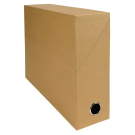 Bo&icirc;te transfert Dos 90 mm papier toil&eacute; - Havane - Exacompta 