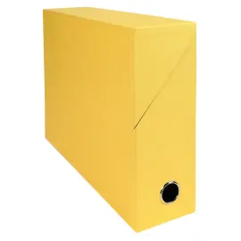 Bo&icirc;te transfert Dos 90 mm papier toil&eacute; - Jaune - Exacompta 