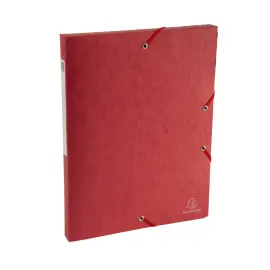 Boite de classement Exabox Dos 25mm Carte lustr&eacute;e Scotten - A4 - Rouge - EXACOMPTA 