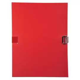 Chemise &agrave; sangle dos extensible avec rabat en pied et boucle &agrave; coulisseau crant&eacute; - polypropyl&egrave;ne - Rouge - EXACOMPTA 